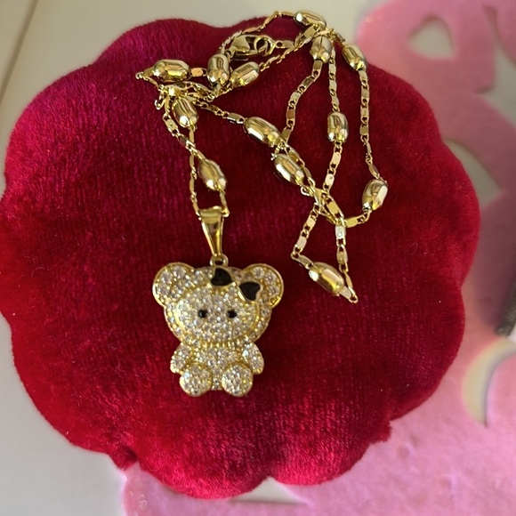 Cadena 14 k gold plated de osita - Picture 5 of 5